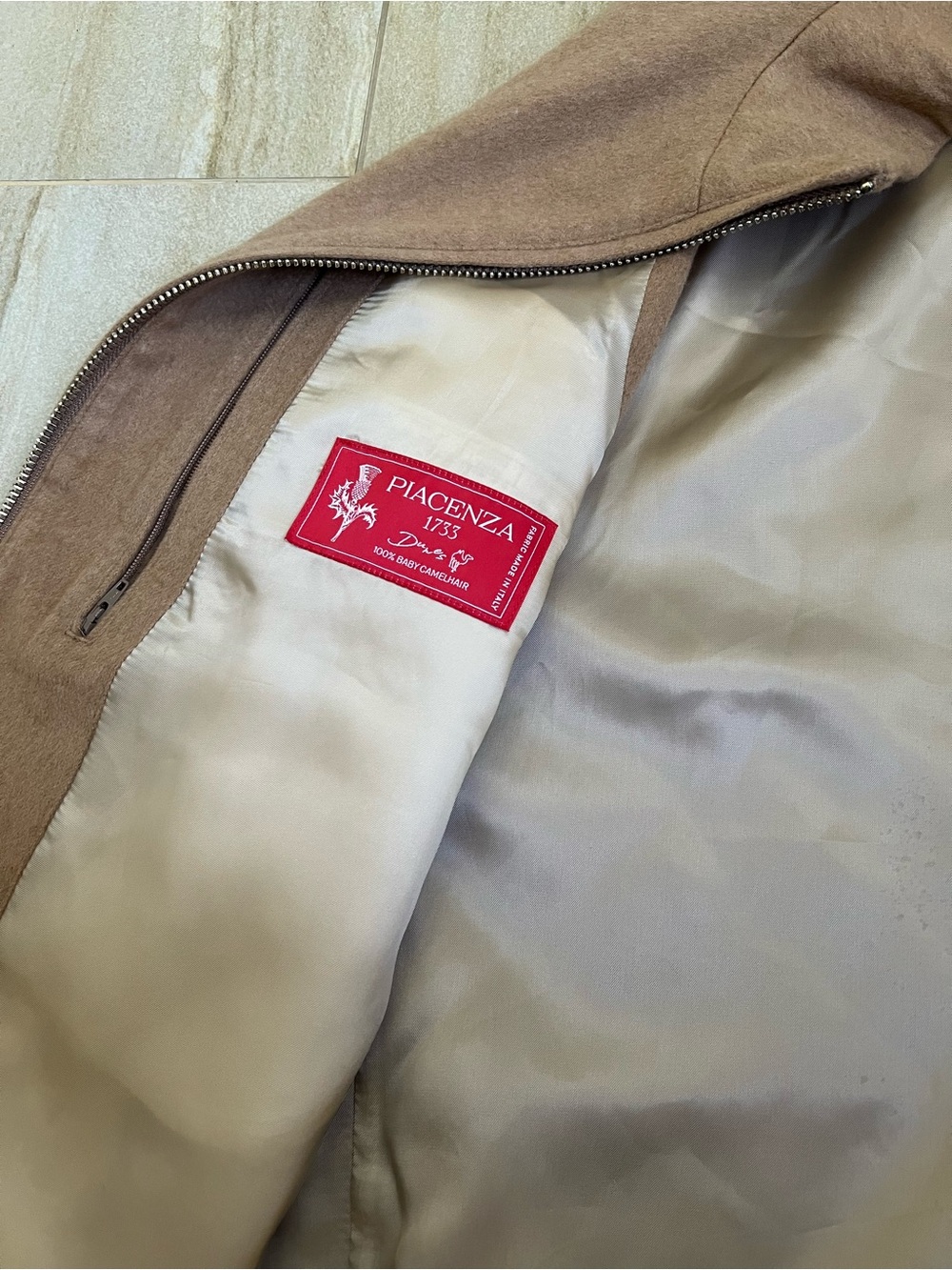 Suitsupply 100% Camel Wool Zip Front Vest - Picture 6 of 11